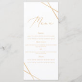Gouden Geometrische Menukaart (Voorkant)