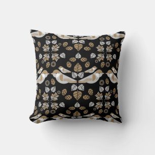 Gouden Geometrische Moderne Abstracte Vogel Kunst Kussen