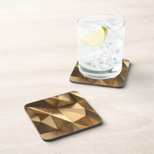 Gouden Geometrische Moderne Glam Minimaal Chic Bier Onderzetter