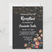 Gouden Geometrische Ontvangst Kaart (Voorkant)