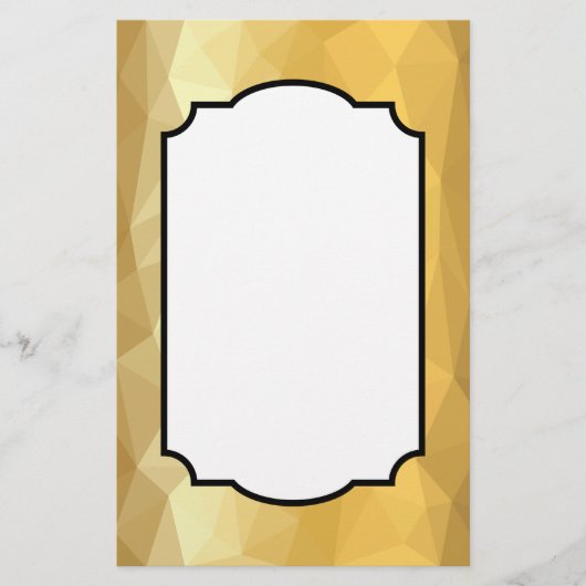 Gouden geometrische ontwerp briefpapier notities (Voorkant)
