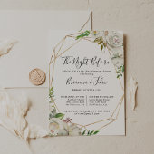 Gouden geometrische pioen avond voor repetitie din kaart