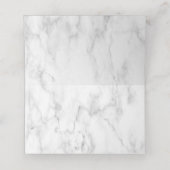 Gouden geometrische pruim Paarse marmeren bloem Plaatskaartje (Binnenkant ongevouwen)