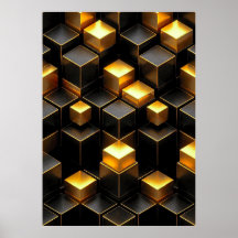 Gouden geometrische schakeltechnologie Kamerdecora
