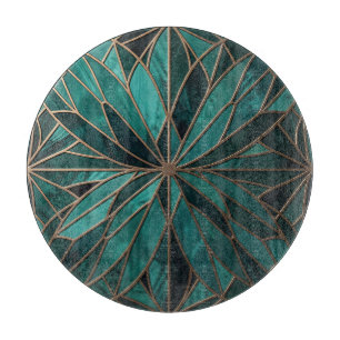 Gouden geometrische stervende patroon Art Deco lux Snijplank