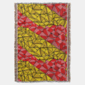 Gouden geometrische strepen – Luxe Abstract Deken (Voorkant Verticaal)