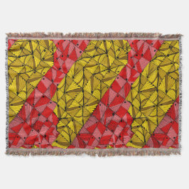 Gouden geometrische strepen – Luxe Abstract Deken