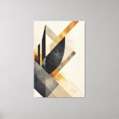 Gouden Geometrische Symfonie Canvas Afdruk (Voorkant)
