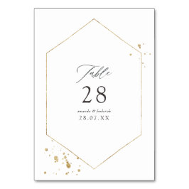Gouden Geometrische Trouw Kaart