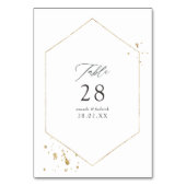 Gouden Geometrische Trouw Kaart (Voorkant)