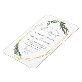 gouden geometrische waterverf magneet (Linkerzijde)