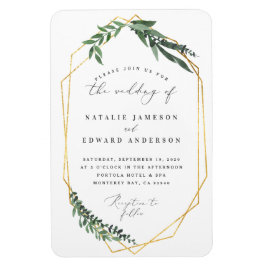 gouden geometrische waterverf magneet