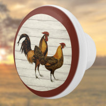 Gouden Gepenseelde Hamburg Haan Maroon Boerderijst