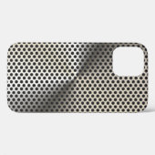 Gouden geperforeerde metaal uitzicht  Case-Mate iPhone case (Achterkant (horizontaal))