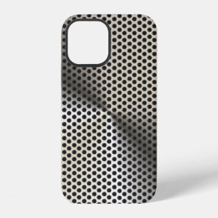 Gouden geperforeerde metaal uitzicht iPhone 12 hoesje