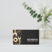 Gouden Gereedschap, Auto Mechanic & Reparaties Visitekaartje (Staand voorkant)