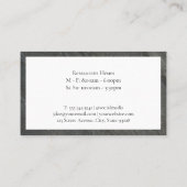 gouden gereedschap | Cultuur Visitekaartje (Achterkant)