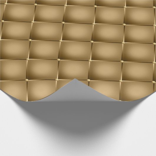 Gouden geruite inpakpapier (Hoek)