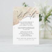 Gouden getextureerde Faux Folie Details Behuizing  Informatiekaartje (Staand voorkant)