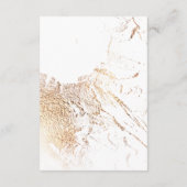 Gouden getextureerde Faux Folie Details Behuizing  Informatiekaartje (Achterkant)