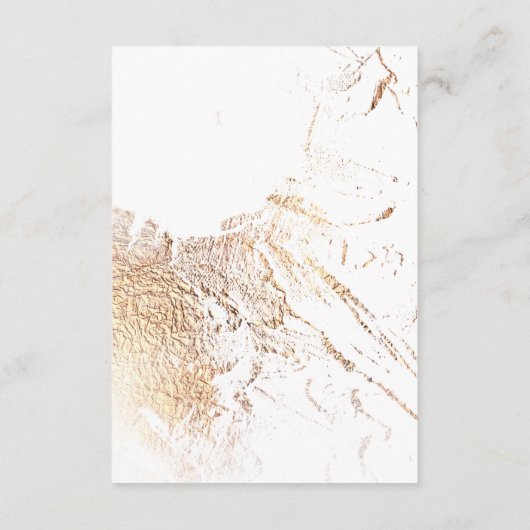 Gouden getextureerde Faux Folie Details Behuizing  Informatiekaartje (Achterkant)