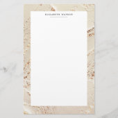 Gouden getextureerde Faux Folie Monogram briefpapi Briefpapier (Voorkant)