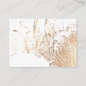 Gouden getextureerde Faux Folie Receptie Behuizing Informatiekaartje (Achterkant)