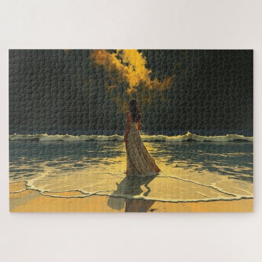 Gouden Getijde van Eenzaamheid | Hemelse Getijden Legpuzzel (Horizontaal)