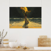 Gouden Getijde van Eenzaamheid | Hemelse Getijden Poster (Keuken)