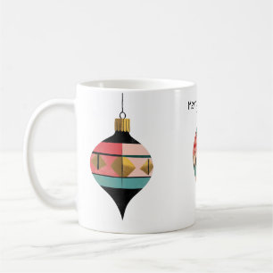 Gouden getrimde  Ornamenten halverwege de eeuw Koffiemok