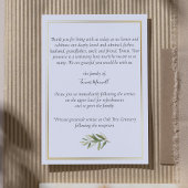 Gouden getrimde viering van het leven gevouwen programma