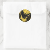 Gouden Gevederde Ster Stickers (Tas)