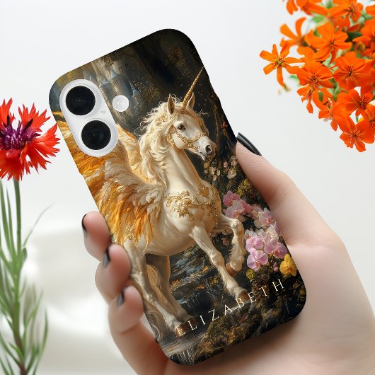 Gouden gevleugelde Pegasus Eenhoorn Griekse mythol Case-Mate iPhone Case