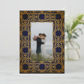 Gouden geweven Keltische knoop Bedankkaart (Staand voorkant)