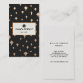 Gouden gilter sterren haar stylist salon schaar visitekaartje (Voorkant / Achterkant)