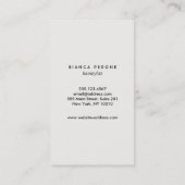 Gouden gilter sterren haar stylist salon schaar visitekaartje (Achterkant)