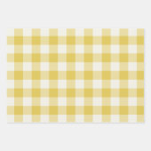 Gouden Gingham Inpakpapier Vel (Voorkant)