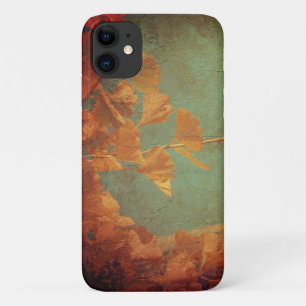Gouden gingko boom oosters groen elegant Case-Mate iPhone case