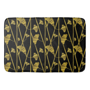 gouden ginkgo badmat