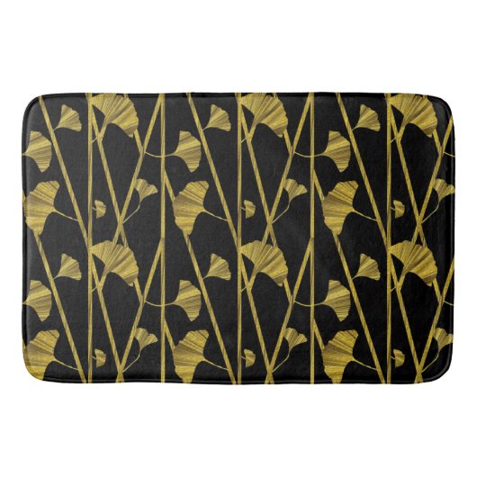 gouden ginkgo badmat (Voorkant)