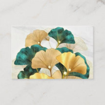 Gouden ginkgo bladeren