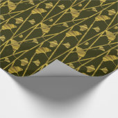 gouden ginkgo cadeaupapier (Hoek)