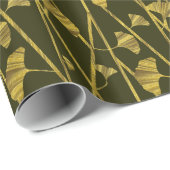 gouden ginkgo cadeaupapier (Rol Hoek)