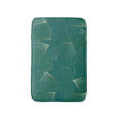 Gouden Ginkgo laat art deco achter Badmat (Voorkant Verticaal)