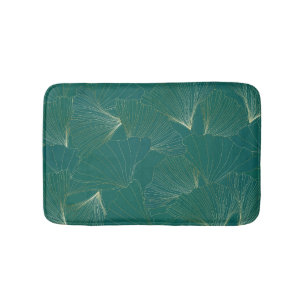 Gouden Ginkgo laat art deco achter Badmat