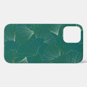 Gouden Ginkgo laat art deco achter Case-Mate iPhone Case (Achterkant (horizontaal))
