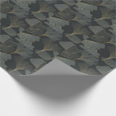 Gouden Ginkgo: luxe bloemendeco. Cadeaupapier (Hoek)