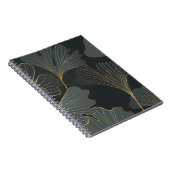 Gouden Ginkgo: luxe bloemendeco. Notitieboek (Rechterzijde)