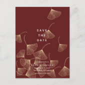 Gouden Ginkgo verlaat Bourgogne om de datum te red Aankondigingskaart (Voorkant)