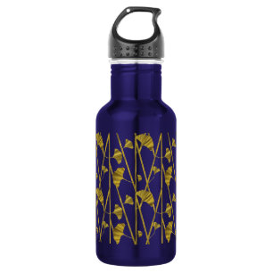 gouden ginkgo waterfles 